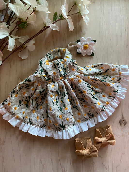 Daisy dress for 18” dolls