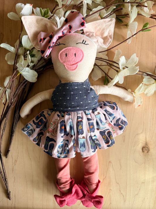 18” Heirloom pig doll