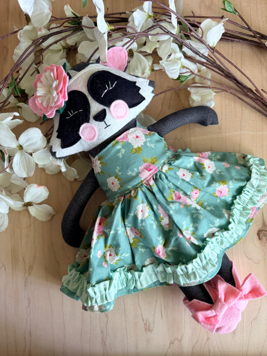 18” raccoon doll