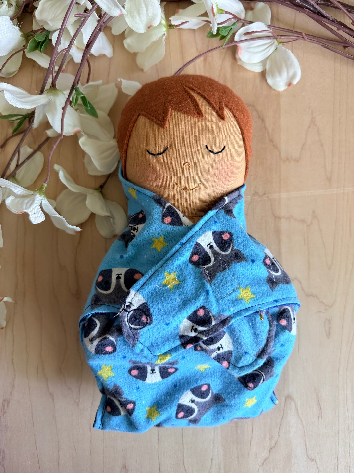15” Swaddle baby